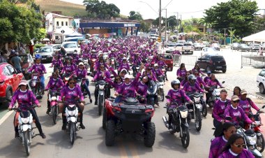 Prefeitura reúne mais de 200 mulheres e celebra o Dia Internacional da Mulher com Passeio de Motocicletas