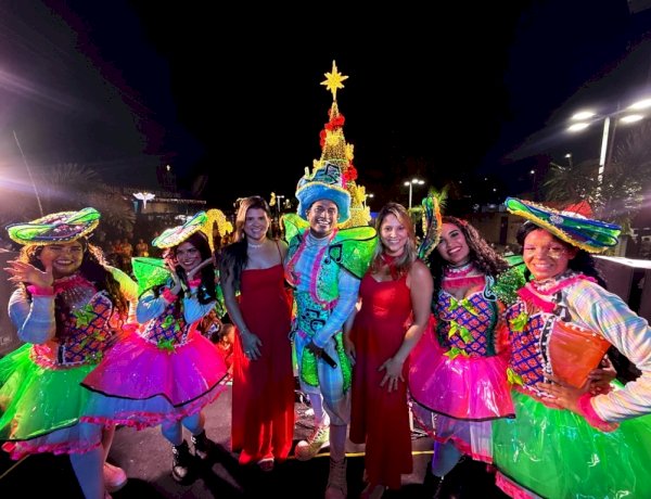 No comando da prefeita Marcela, luzes, magia e emoção marcam o início do Natal em Novo Lino