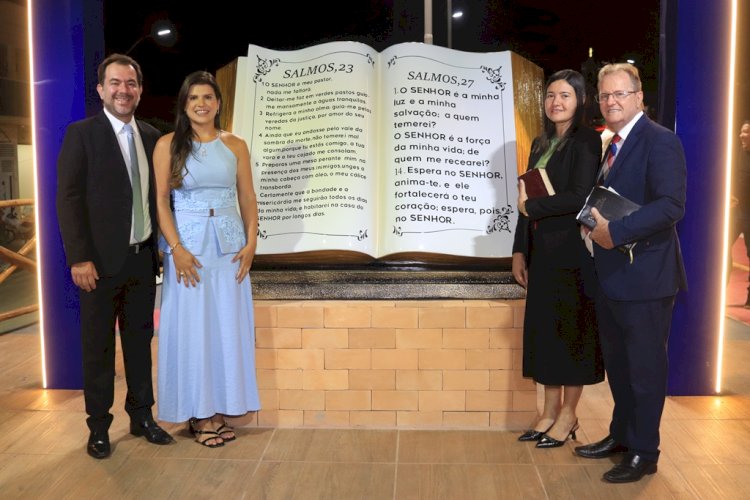 Novo Lino inicia as comemorações dos 63 anos com a entrega da Praça da Bíblia e da Praça dos Estudantes pela prefeita Marcela Gomes